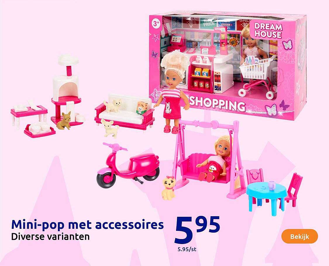 Mini-pop met accessoires Diverse varianten
