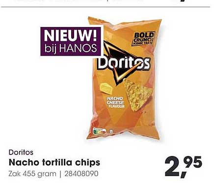 Nacho tortilla chips