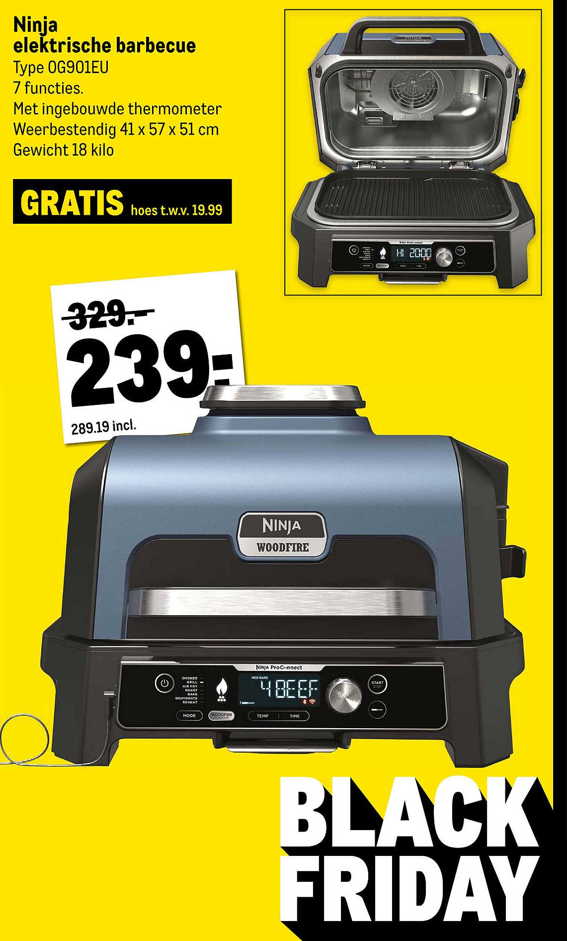 Ninja elektrische barbecue Type OG901EU