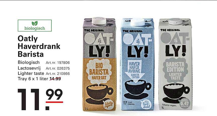 Oatly Haverdrank Barista