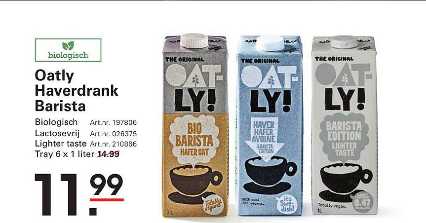 Oatly Haverdrank Barista