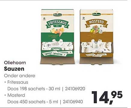 Oliehoorn Sauzen - Fritessaus en Mosterd