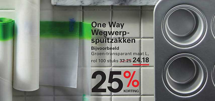 One Way Wegwerp-spuitzakken