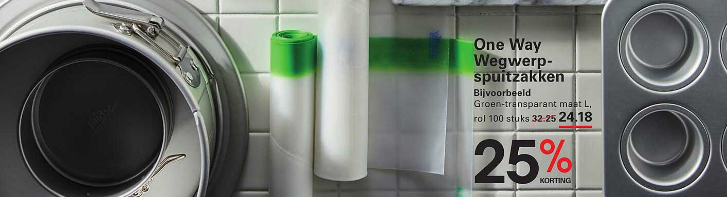 One Way Wegwerp-spuitzakken