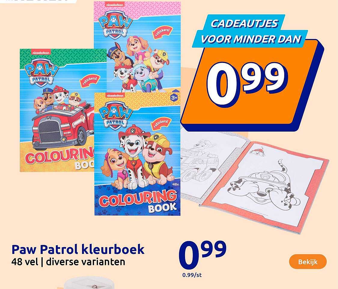 Paw Patrol kleurboek