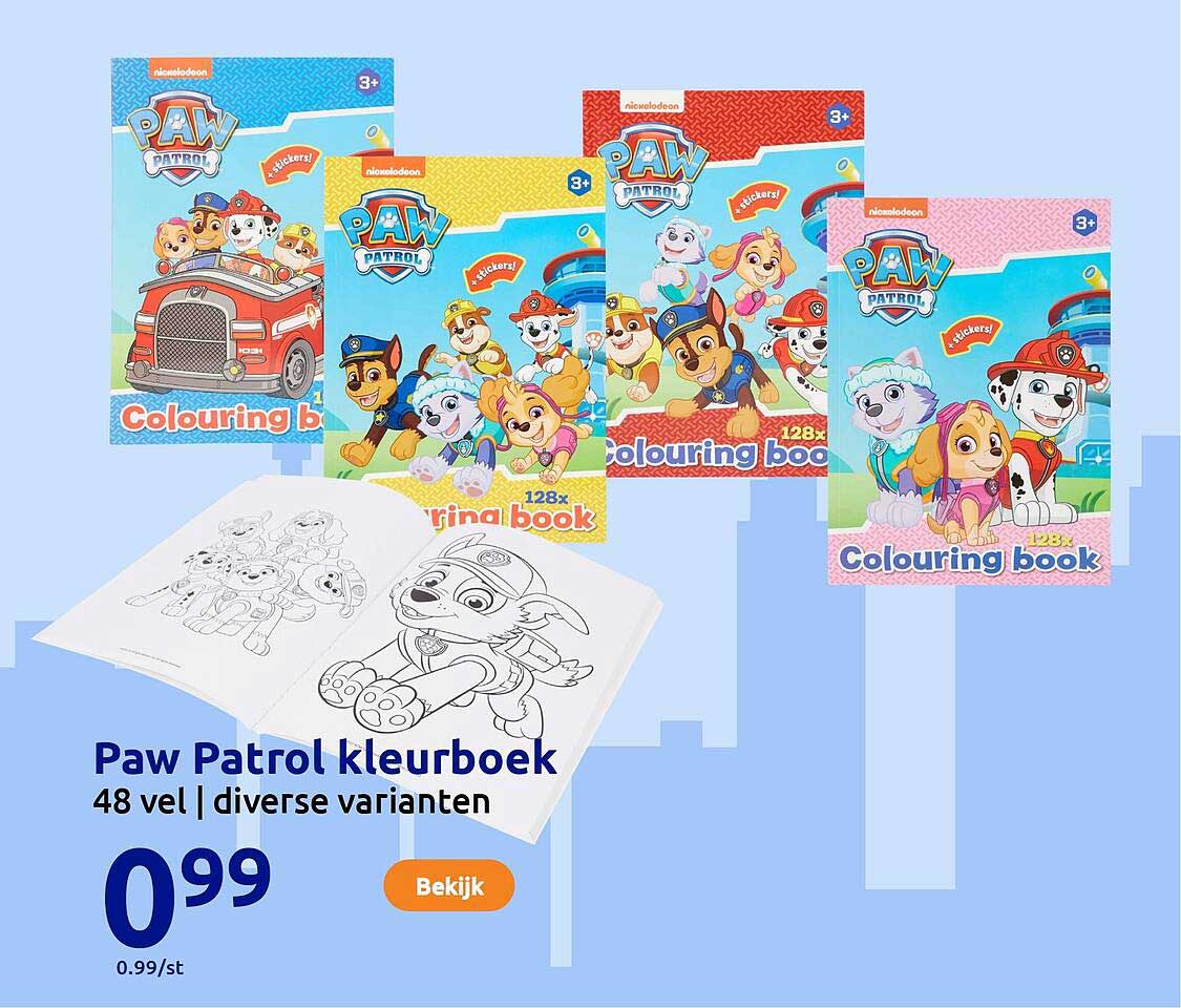 Paw Patrol kleurboek