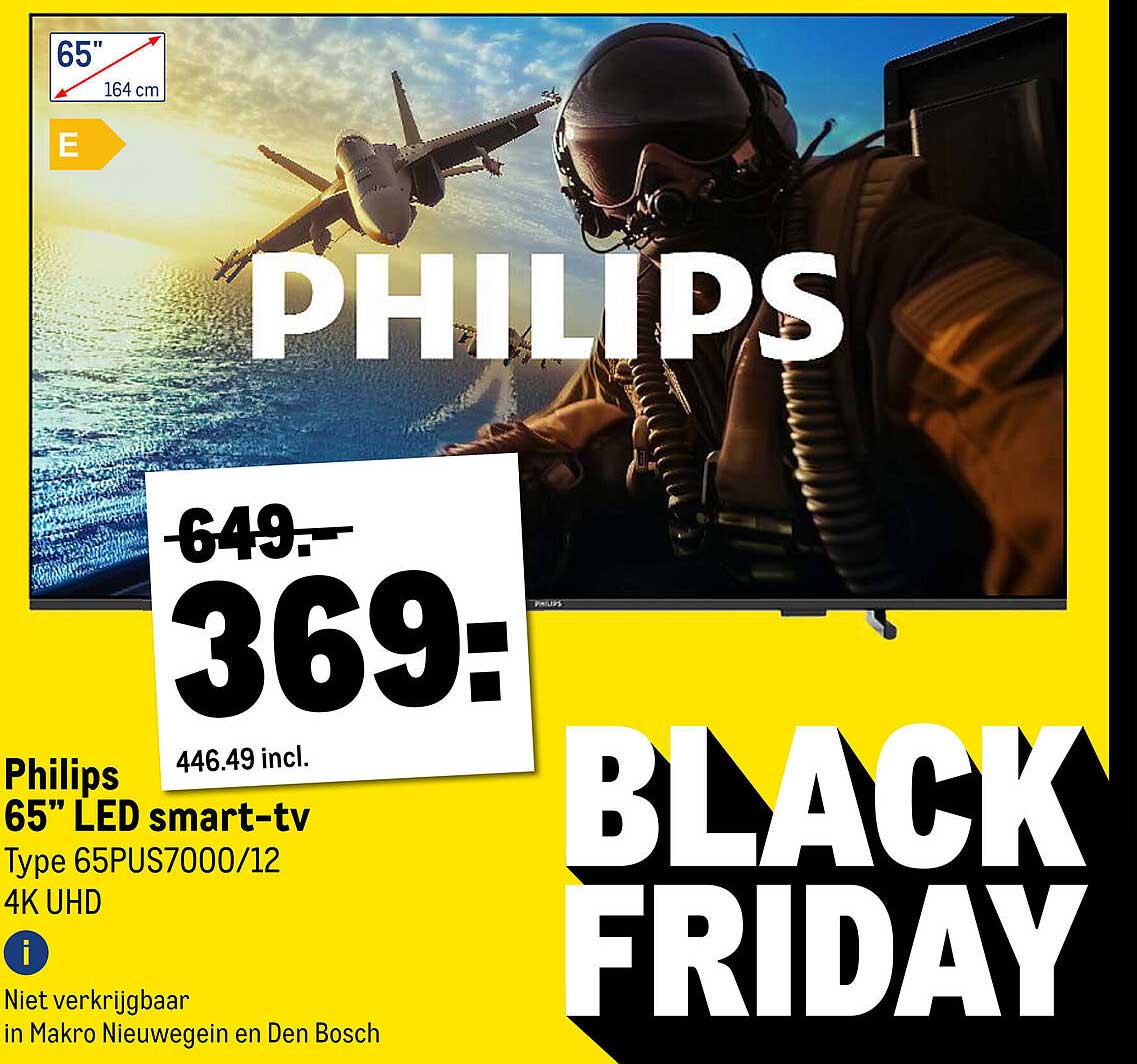 Philips 65" LED smart-tv Type 65PUS7000/12 4K UHD