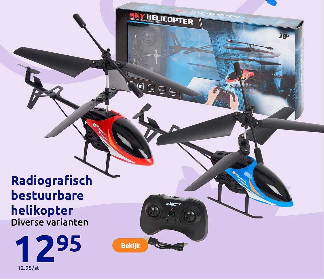 Radiografisch bestuurbare helikopter