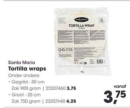 Santa Maria Tortilla wraps