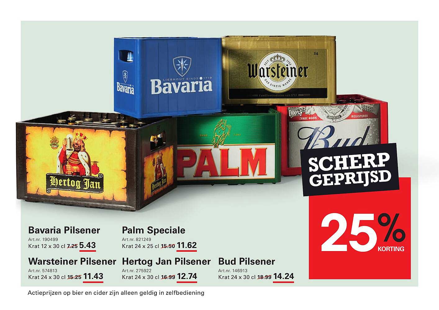 Scherp Geprijsd: 25% Korting op Diverse Bieren