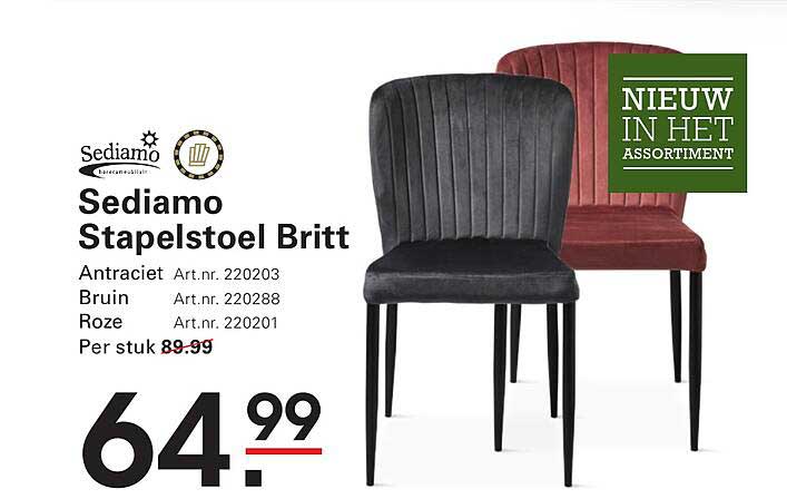 Sediamo Stapelstoel Britt