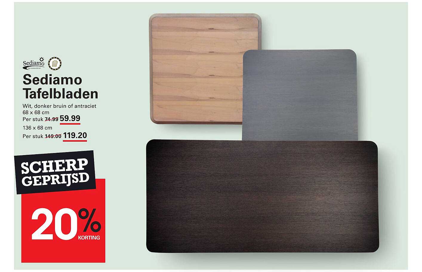 Sediamo Tafelbladen