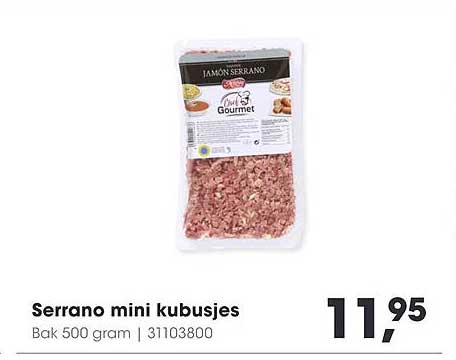 Serrano mini kubusjes