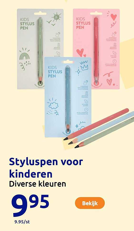 Styluspen voor kinderen - Diverse kleuren