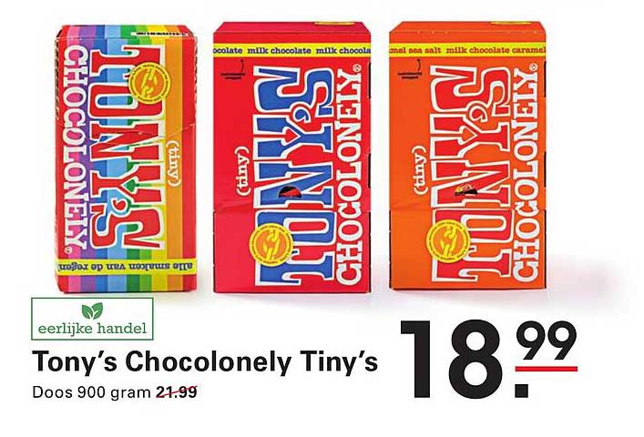 Tony’s Chocolonely Tiny’s Doos 900 gram