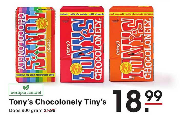 Tony's Chocolonely Tiny's Doos 900 gram