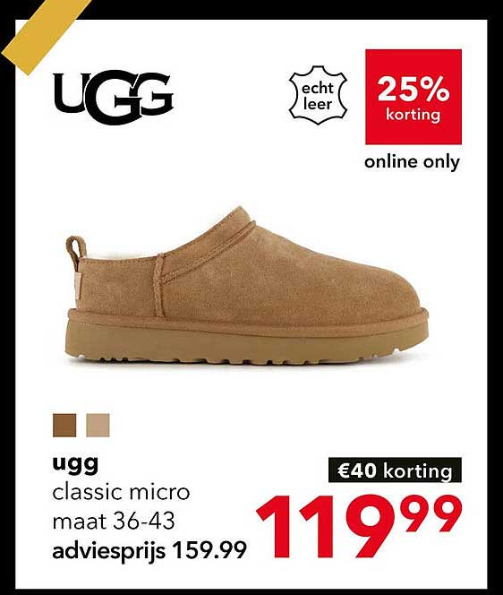 ugg classic micro maat 36-43
