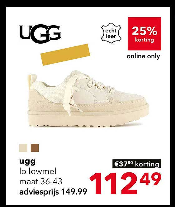 UGG lo lowmel maat 36-43