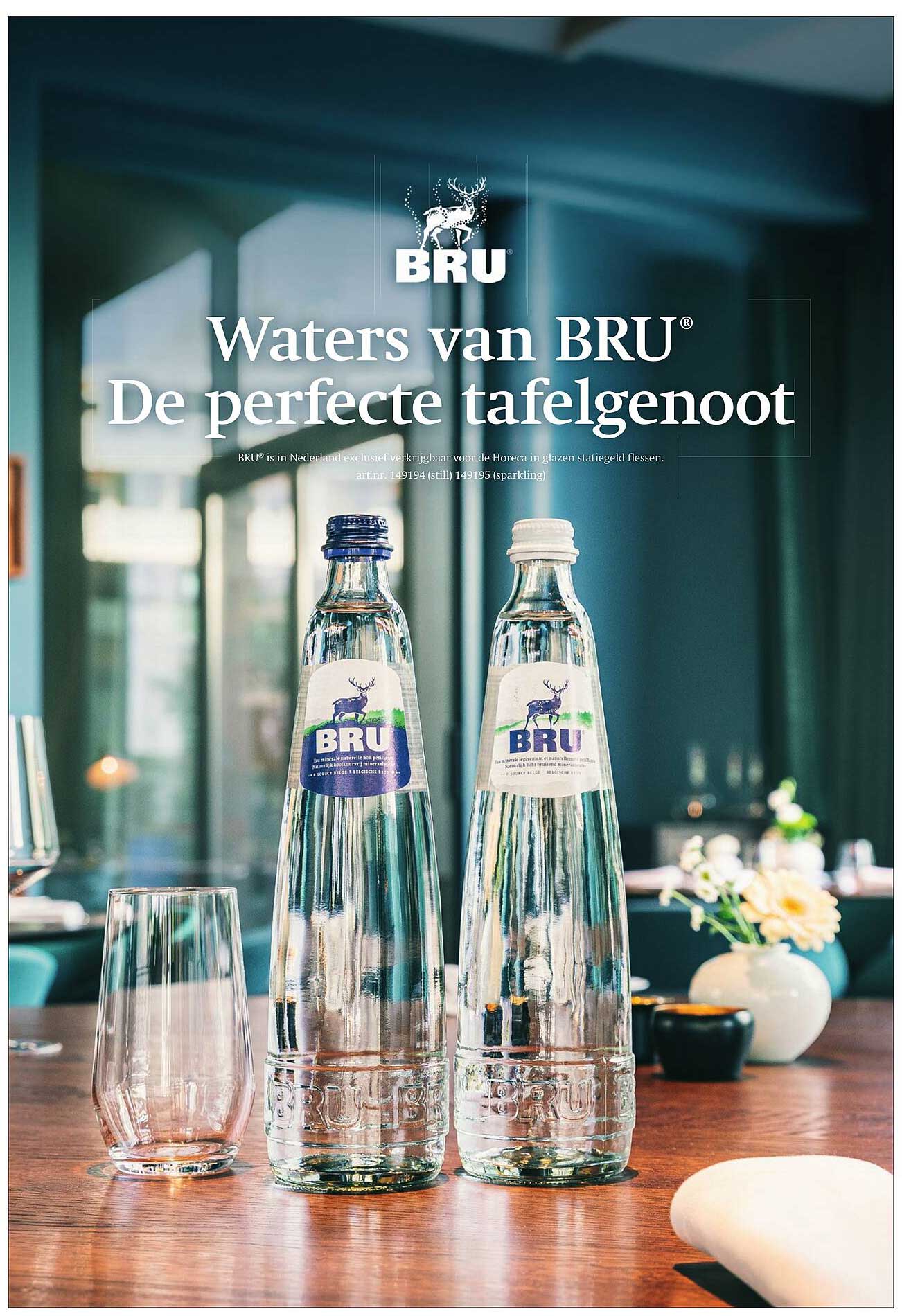 Waters van BRU® De perfecte tafelgenoot