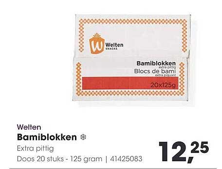 Welten Bambiblokken Extra Pittig