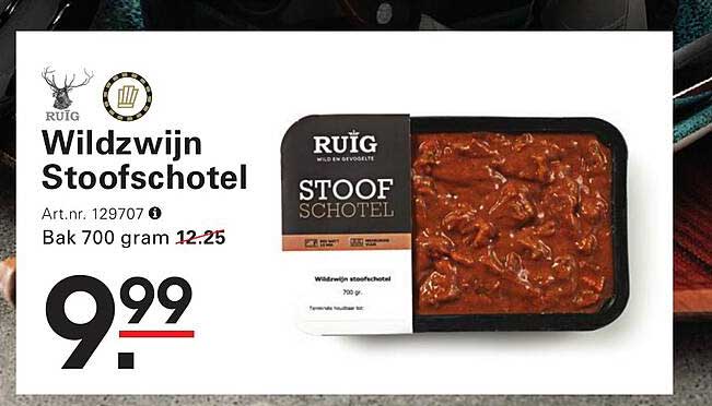 Wildzwijn Stoofschotel