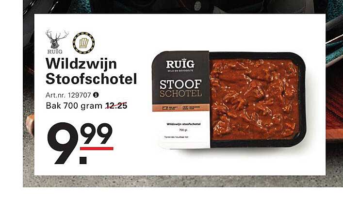 Wildzwijn Stoofschotel