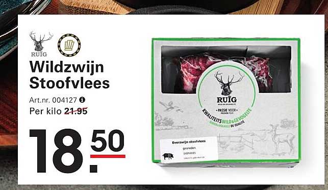 Wildzwijn Stoofvlees