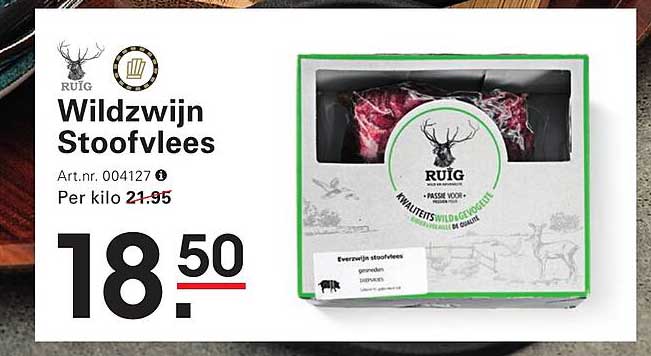 Wildzwijn Stoofvlees