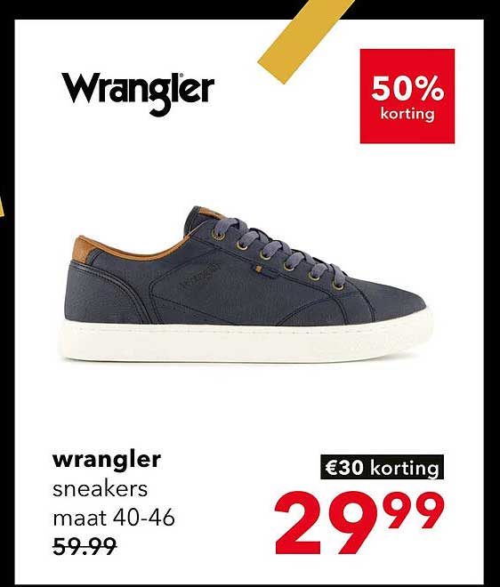 wrangler sneakers maat 40-46