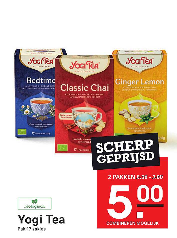 Yogi Tea 2 pakken voor 5,00
