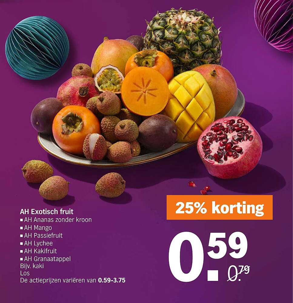 Ah Exotisch Fruit aanbieding bij Albert Heijn Ah Exotisch Fruit aanbieding bij Albert Heijn