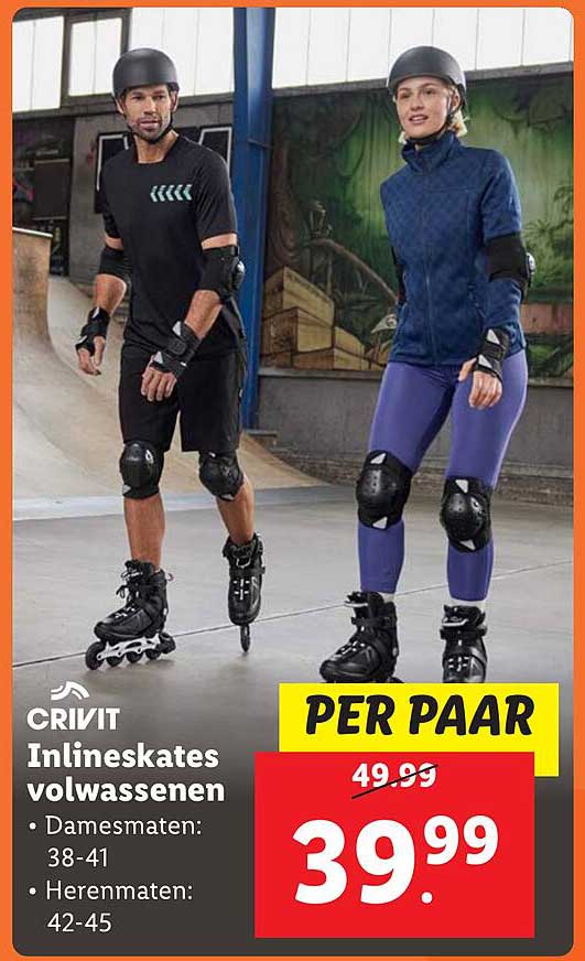 CRIVIT Inlineskates volwassenen