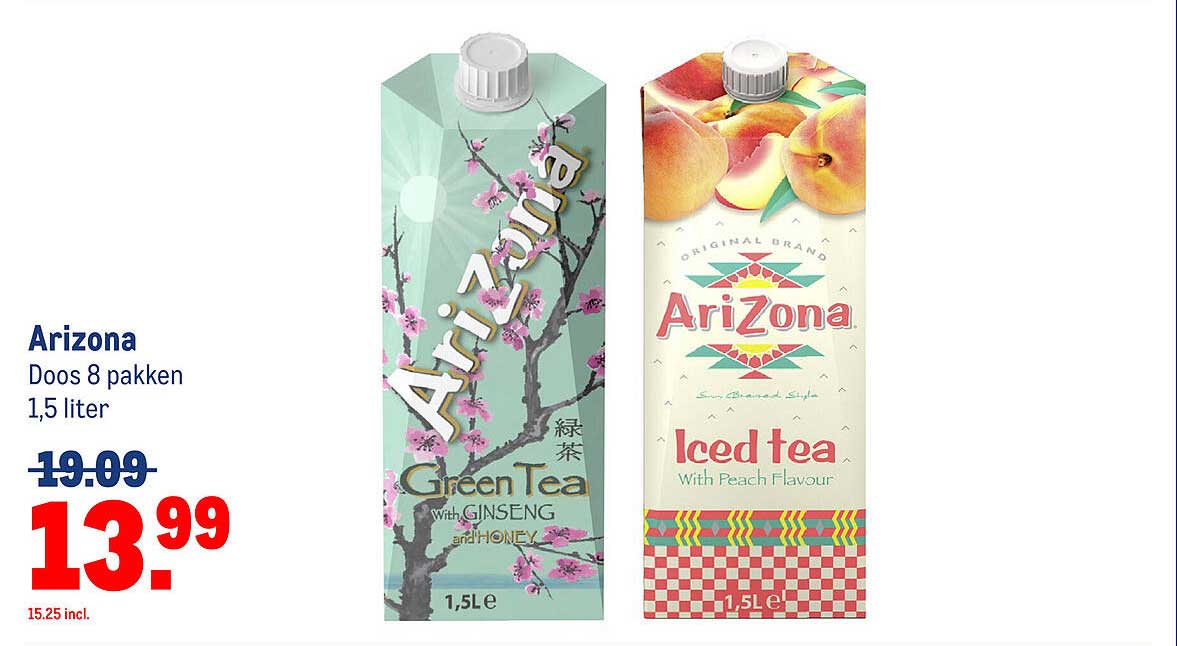 Arizona Doos 8 pakken 1,5 liter