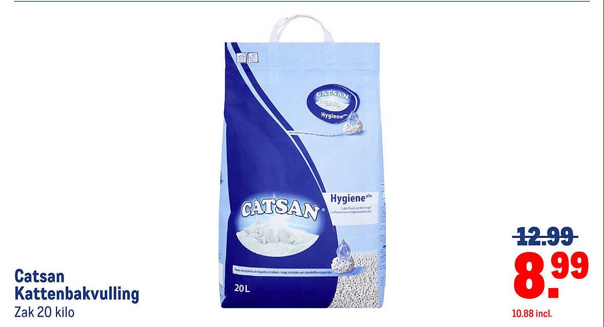 Catsan Kattenbakvulling Zak 20 kilo
