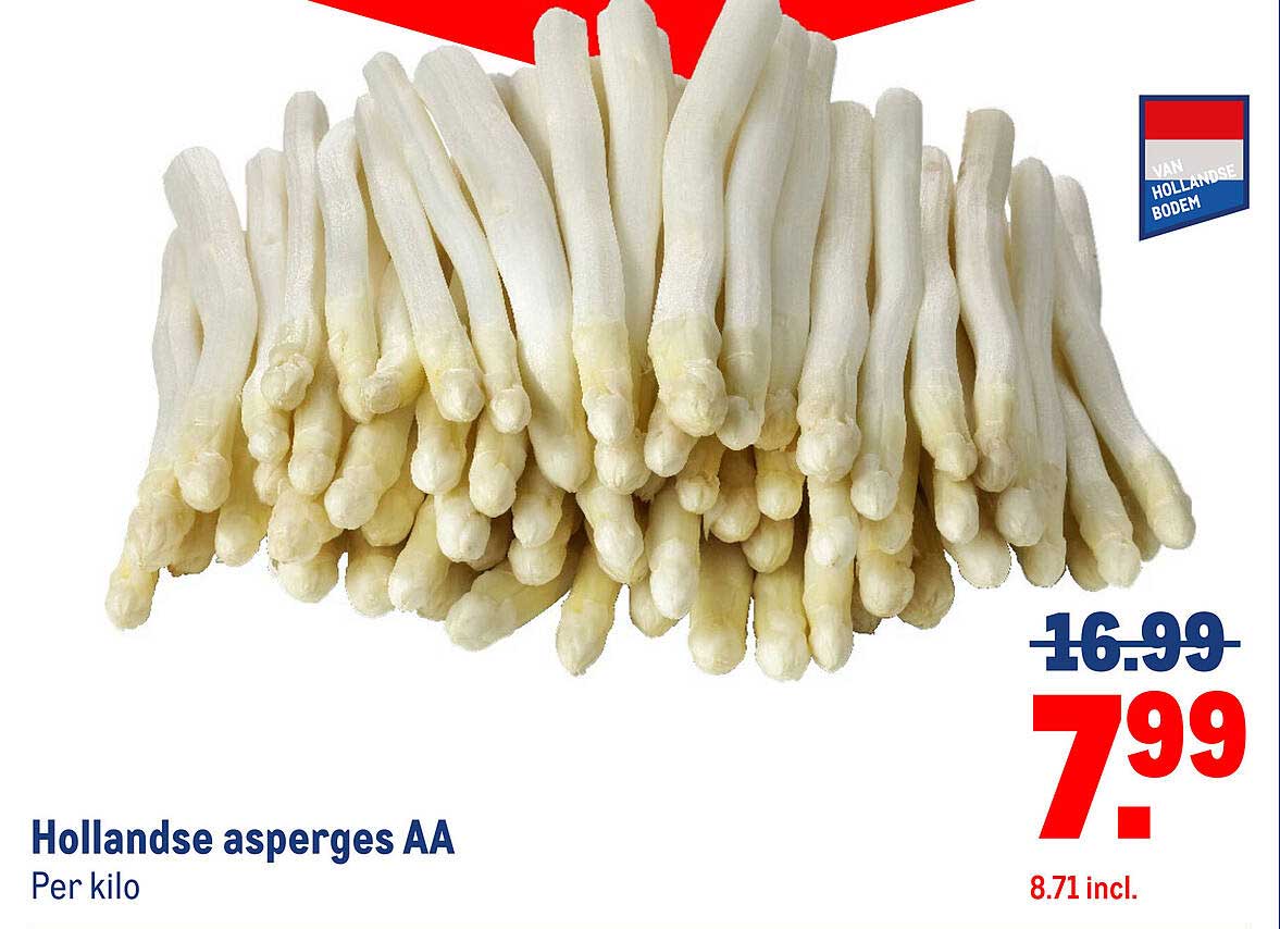 Hollandse asperges AA
