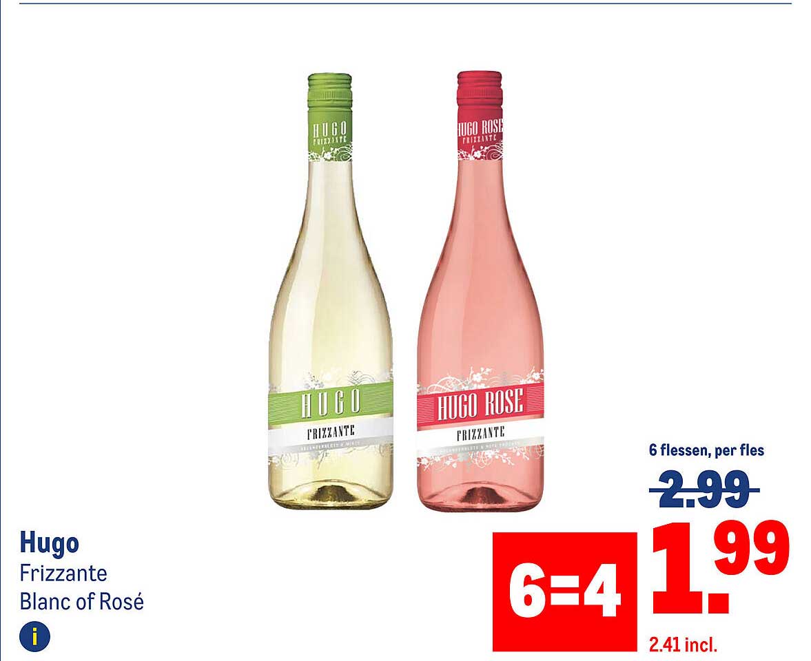 Hugo Frizzante Blanc of Rosé