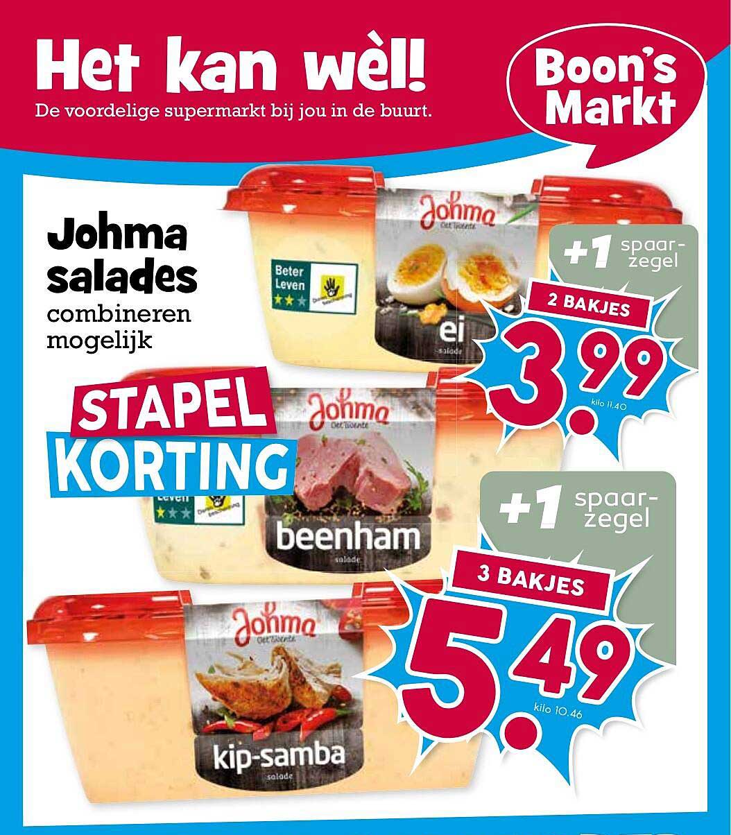 Johma salades stapelkorting - 2 bakjes voor 3.99 of 3 bakjes voor 5.49