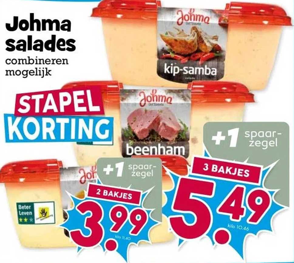 Johma salades stapelkorting