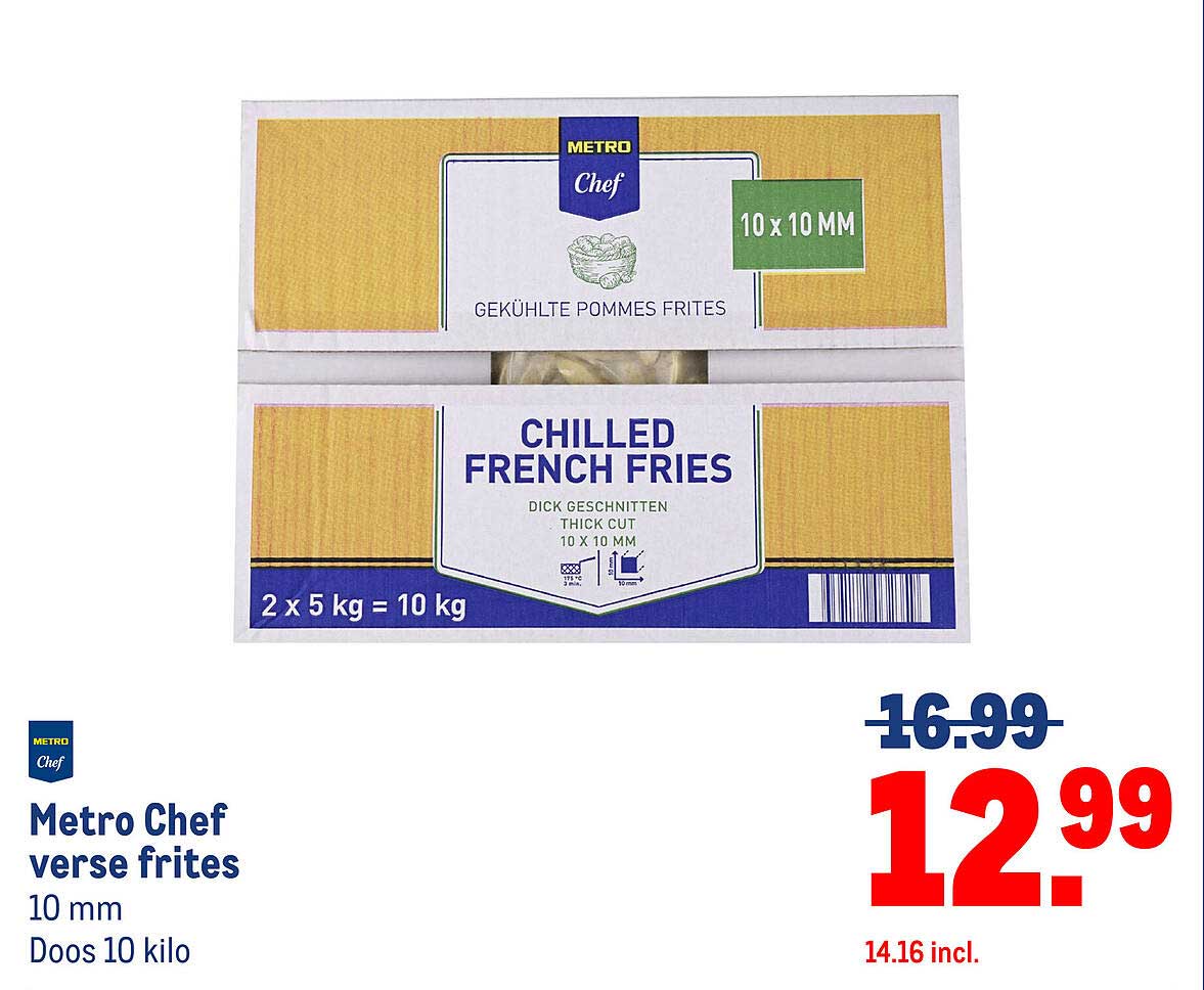 Metro Chef verse frites