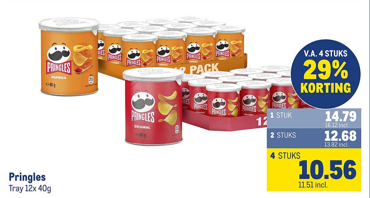 Pringles Tray 12x 40g