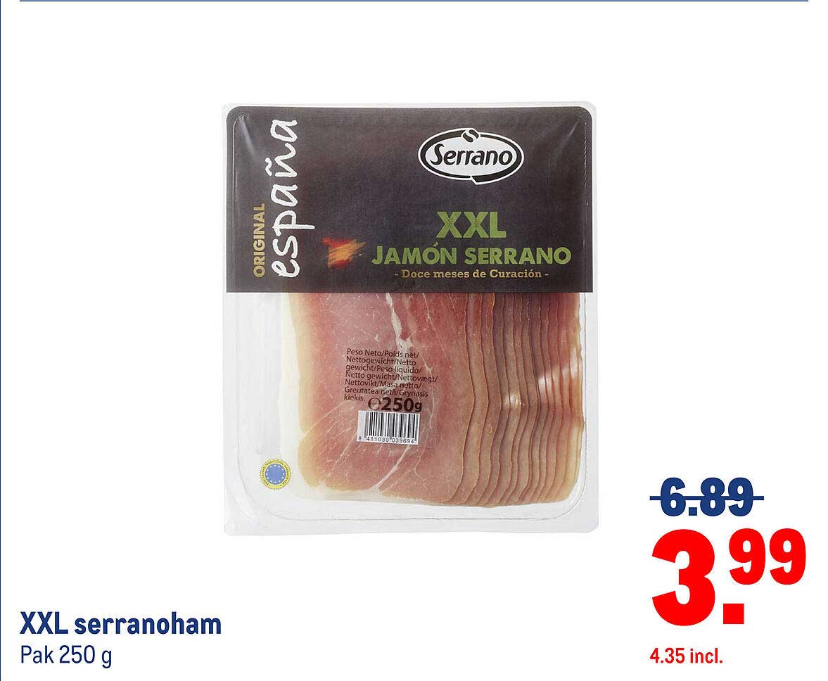 XXL serranoham