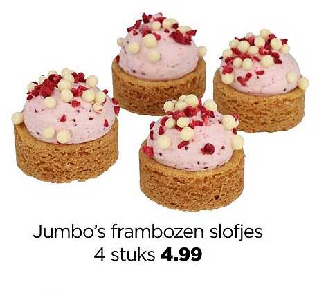 Jumbo’s frambozen slofjes 4 stuks