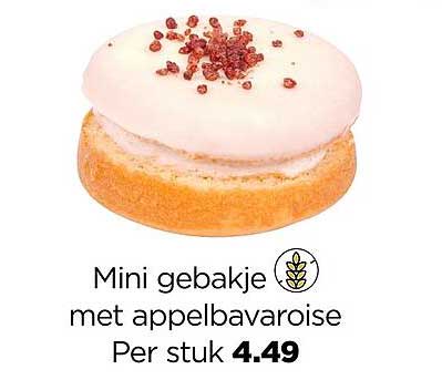 Mini gebakje met appelbavaroise
