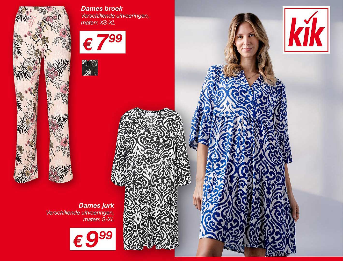 Dames broek en Dames jurk