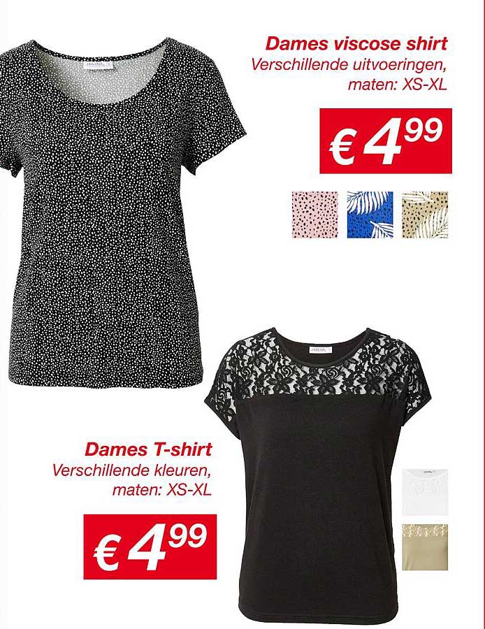Dames viscose shirt en Dames T-shirt