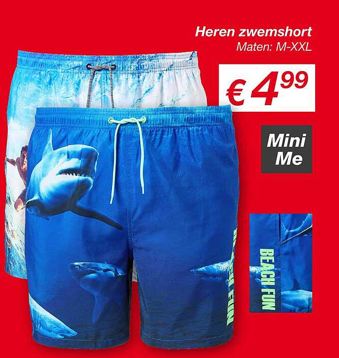 Heren zwemshort Maten: M-XXL