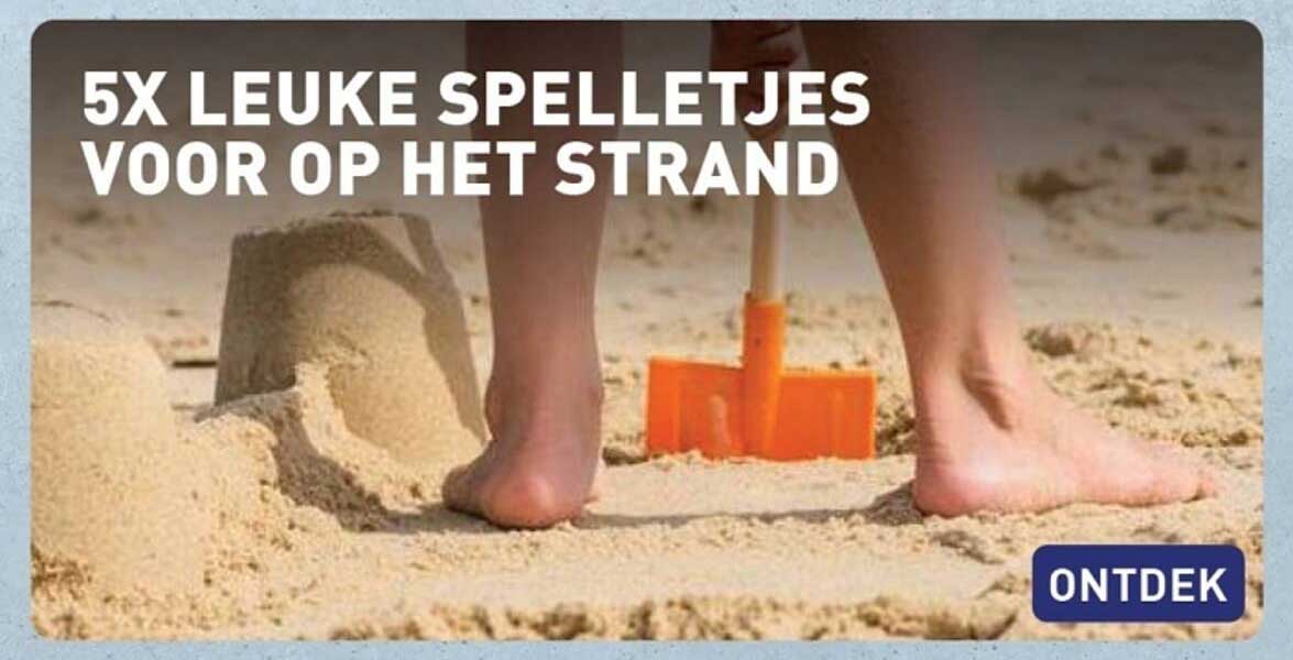 5X LEUKE SPELETSJES VOOR OP HET STRAND