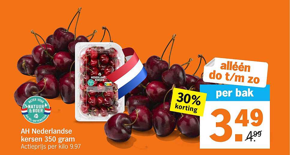 AH Nederlandse kersen 350 gram