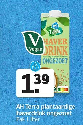 AH Terra plantaardige haverdink ongezoet