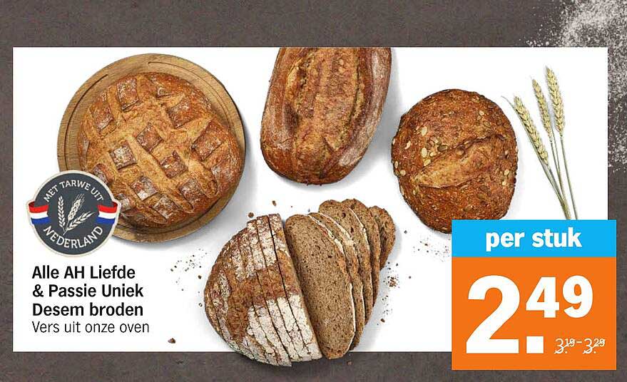 Alle AH Liefde & Passie Uniek Desem broden